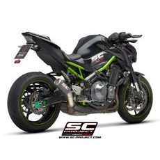 VÝFUKOVÝ SYSTÉM SC PROJECT PRO KAWASAKI - Z 900 A2 (2017 - 2020) - EURO 4 - CR-T MUFFLER, TITANIUM, WITH TITANIUM MESH ON EXIT PIPE