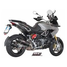 VÝFUKOVÝ SYSTÉM SC PROJECT PRO APRILIA - CAPONORD 1200 (2013 - 2016) - OVAL MUFFLER, CARBON FIBER, WITH CARBON FIBER END CAP