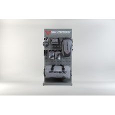 SW MOTECH SALES DISPLAY - ROOM WITH EQUIPMENT THEMA: WATERPROOF AND ACCESSORIES.