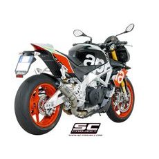 VÝFUKOVÝ SYSTÉM SC PROJECT PRO APRILIA - TUONO V4 1100 (2017 - 2020) - FACTORY - RR - GP70-R MUFFLER, TITANIUM, WITH TITANIUM END CAP