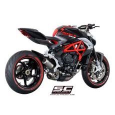 VÝFUKOVÝ SYSTÉM SC PROJECT PRO MV AGUSTA - BRUTALE (2016 - 2022) - 675 - 800 - RR - CR-T MUFFLER, TITANIUM