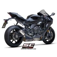 VÝFUKOVÝ SYSTÉM SC PROJECT PRO YAMAHA - YZF R1 (2017 - 2019) - R1M - CR-T MUFFLER, CARBON FIBER, WITH TITANIUM MESH ON EXIT MUFFLER