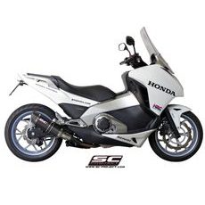 VÝFUKOVÝ SYSTÉM SC PROJECT PRO HONDA - INTEGRA 700 (2011 - 2013) - OVAL MUFFLER, CARBON FIBER, WITH CARBON FIBER END CAP