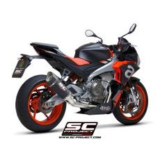 VÝFUKOVÝ SYSTÉM SC PROJECT PRO APRILIA - TUONO 660 (2021-2022) - FULL TITANIUM EXHAUST SYSTEM 2-1 "TROFEO", WITH TITANIUM SC1-R MUFFLER