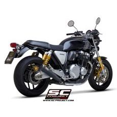 VÝFUKOVÝ SYSTÉM SC PROJECT PRO HONDA - CB1100 (2017 - 2020) - RS - EX - PAIR OF CONIC 70'S MUFFLERS, STAINLESS STEEL, MATT BLACK PAINTED