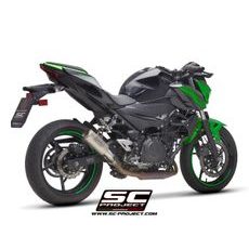 VÝFUKOVÝ SYSTÉM SC PROJECT PRO KAWASAKI - Z 400 (2019 - 2020) - CR-T MUFFLER, TITANIUM, WITH TITANIUM END CAP