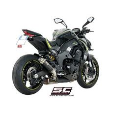 VÝFUKOVÝ SYSTÉM SC PROJECT PRO KAWASAKI - Z 1000 (2017 - 2020) - PAIR OF GP-M2 MUFFLERS, CARBON FIBER, WITH CNC MACHINED EXIT PIPE