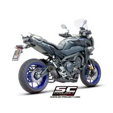 VÝFUKOVÝ SYSTÉM SC PROJECT PRO YAMAHA - TRACER 900 (2017 - 2020) - GT - FULL EXHAUST SYSTEM 3-1, STAINLESS STEEL, WITH S1 MUFFLER, MATT BLACK PAINTED