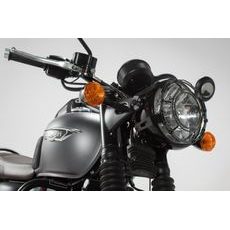 SW MOTECH TRIUMPH - BONNEVILLE T120 / BLACK - MŘÍŽKA NA SVĚTLO,ČERNÁ. BONNEVILLE T120 (15.-) / THRUXTON1200.