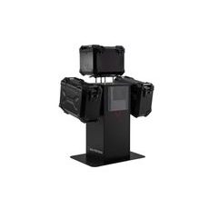 SW MOTECH SALES DISPLAY WITH MOUNTING THEME: TRAX ADV 37/37L. BLACK AND ACCESSORIES.