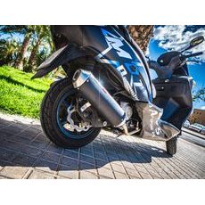 KONCOVKA VÝFUKU SLIP-ON GPR EVO4 ROAD HON.11.RACE.EVO4 MATNÁ ČERNÁ VČ. PROPOJOVACÍ TRUBKY PRO HONDA SH 350 I 2021-2023