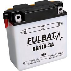 Konvenční motocyklová baterie FULBAT 6N11A-3A Včetně balení kyseliny