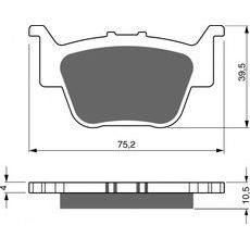 BRZDOVÉ DESTIČKY GOLDFREN 243 S33 STREET REAR