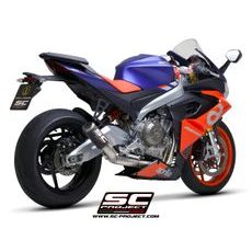 VÝFUKOVÝ SYSTÉM SC PROJECT PRO APRILIA - RS 660 (2020 - 2022) - FULL TITANIUM EXHAUST SYSTEM 2-1, WITH TITANIUM CR-T MUFFLER