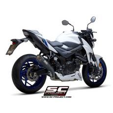 VÝFUKOVÝ SYSTÉM SC PROJECT PRO SUZUKI - GSX-S 750 (2017 - 2020) - S1 MUFFLER, TITANIUM, WITH CARBON FIBER END CAP