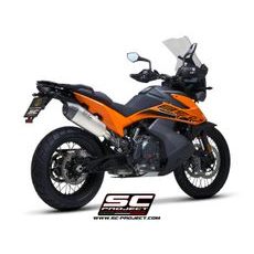 VÝFUKOVÝ SYSTÉM SC PROJECT PRO KTM - 890 ADVENTURE / 890 ADVENTURE A2 (2021-2022) - X-PLORER II MUFFLER, TITANIUM, WITH CARBON FIBER END CAP