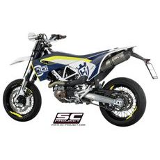 VÝFUKOVÝ SYSTÉM SC PROJECT PRO HUSQVARNA - 701 (2016 - 2020) - CRS MUFFLER, TITANIUM, WITH CARBON FIBER END CAP