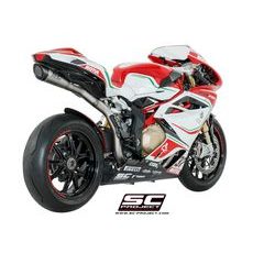 VÝFUKOVÝ SYSTÉM SC PROJECT PRO MV AGUSTA - F4 (2010 - 2018) - S1 MUFFLER, TITANIUM, WITH CARBON FIBER END CAP