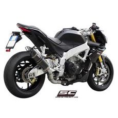 VÝFUKOVÝ SYSTÉM SC PROJECT PRO APRILIA - TUONO V4 (2011 - 2014) - APRC - OVAL MUFFLER, CARBON FIBER, WITH CARBON FIBER END CAP