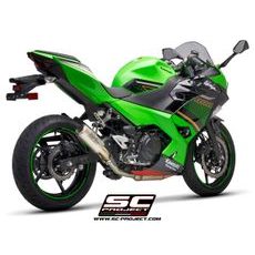 VÝFUKOVÝ SYSTÉM SC PROJECT PRO KAWASAKI - NINJA 400 (2018 - 2020) - CR-T MUFFLER, TITANIUM, WITH TITANIUM END CAP