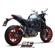 VÝFUKOVÝ SYSTÉM SC PROJECT PRO DUCATI - MONSTER 937 (2021-2022) - TWIN CR-T MUFFLER, TITANIUM