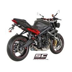VÝFUKOVÝ SYSTÉM SC PROJECT PRO TRIUMPH - STREET TRIPLE 675 (2013 - 2016) - R - RX - CR-T MUFFLER, CARBON FIBER