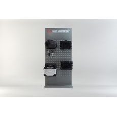 SW MOTECH SALES DISPLAY WALL WITH MOUNTING SUBJECT: PRO SIDE CARRIER PRODUCTS ACCESSORIES.