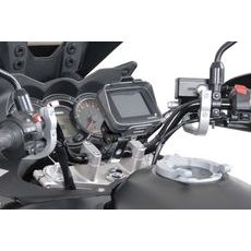 SW MOTECH DRŽÁK GPS NA ŘÍDÍTKA 28MM STŘÍBRNÝ
