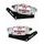 Pár předních radiálních brzdových třmenů + držák ACCOSSATO KITA28 Pro Harley Davidson