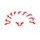 SW MOTECH SW-MOTECH tattoo býk  60x60mm. 10 pack. Temporary tattoo. Red.