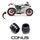 Protektory do zadní osy CONUS - Ducati Monster 1000 i.e. ´03-08