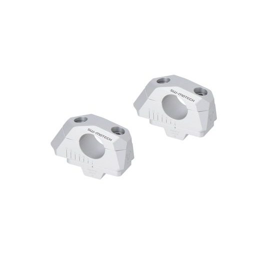 SW MOTECH VARIABILNÍ ZVÝŠENÍ ŘÍDÍTEK O PRŮMĚRU 28MM, H 28, STŘÍBRNÉ