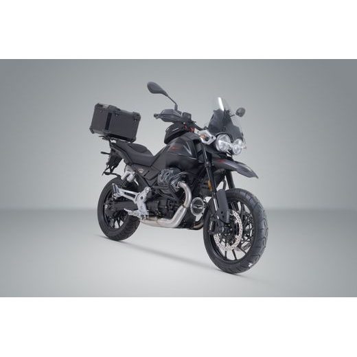 SW MOTECH TRAX ADV TOP CASE SYSTEM BLACK. MOTO GUZZI V85 STRADA (24-).