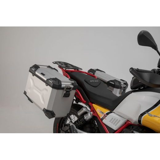 SW MOTECH SADA KUFRŮ TRAX -STŘÍBRNÝ 37/45 L. MOTO GUZZI V85 TT (19-).