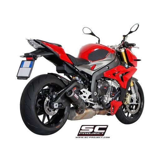 VÝFUKOVÝ SYSTÉM SC PROJECT PRO BMW - S 1000 R (2014 - 2016) - CR-T MUFFLER, CARBON FIBER, WITH TITANIUM END CAP