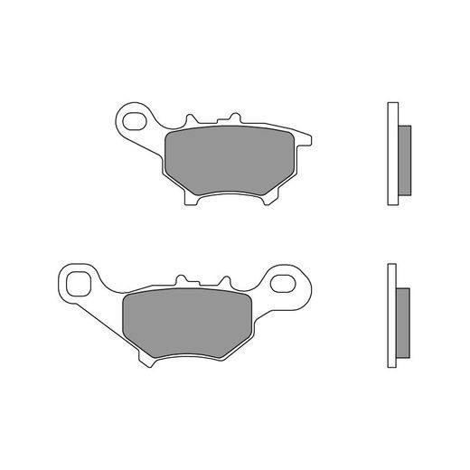 BRZDOVÉ DESTIČKY BREMBO 07091 CC SCOOTER