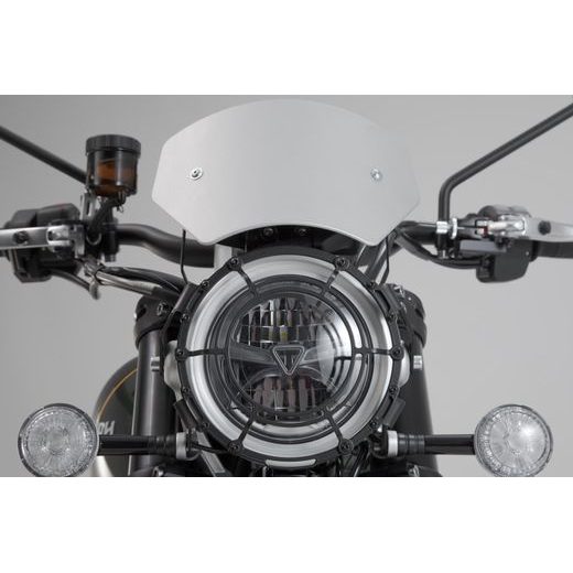 SW MOTECH VĚTRNÝ ŠTÍTEK STŘÍBRNÝ TRIUMPH SCRAMBLER 1200 XC / XE (18-).