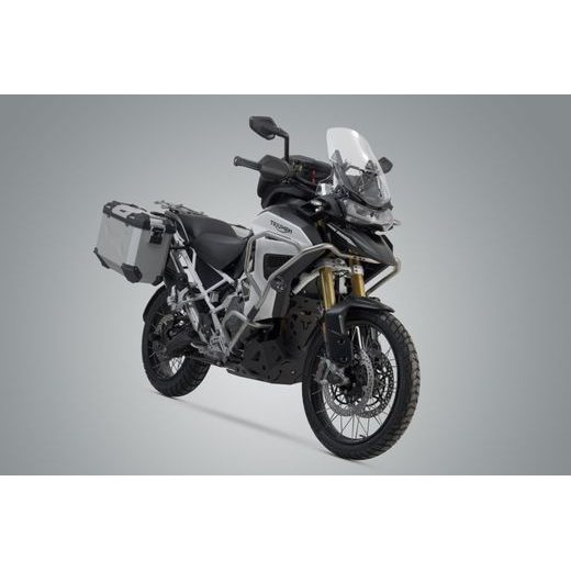 SW MOTECH TRAX ADV SADA KUFRŮ STŘÍBRNÉ 45/37L. TIGER 1200 RALLY / GT EXPLORER.