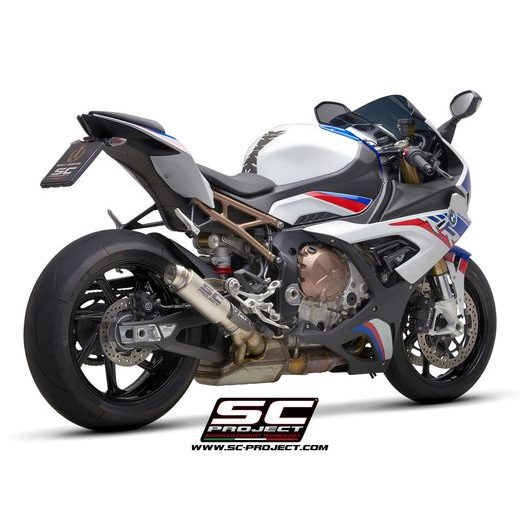 VÝFUKOVÝ SYSTÉM SC PROJECT PRO BMW - S 1000 RR (2019 - 2020) - EURO 4 - GP70-R MUFFLER, CARBON FIBER, WITH TITANIUM END CAP