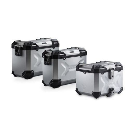 SW MOTECH ADVENTURE SET TRAX ADV SILVER. MOTO GUZZI V85 TT (24-).