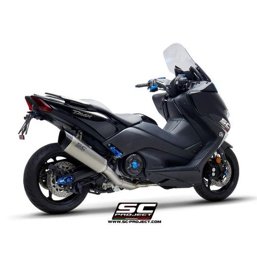 VÝFUKOVÝ SYSTÉM SC PROJECT PRO YAMAHA - TMAX 530 (2017 - 2019) - SX - DX - SX SPORT EDITION - FULL EXHAUST SYSTEM 2-1, STAINLESS STEEL, WITH SC1-R MUFFLER, CARBON FIBER