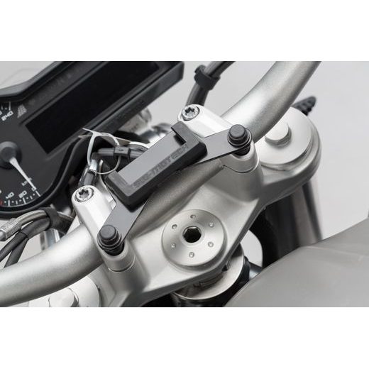SW MOTECH GPS DRŽÁK NA ŘÍDÍTKA ČERNÝ. BMW / TRIUMPH MODELS, HIMALAYAN.