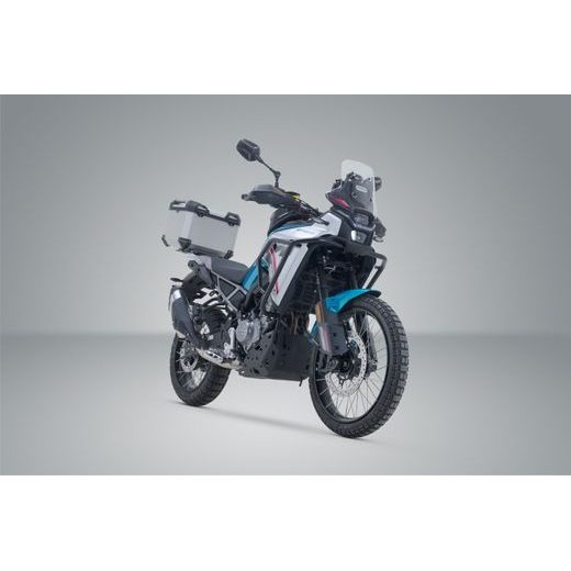 SW MOTECH TRAX ADV TOP CASE SYSTEM SILVER. CFMOTO 450MT (23-) / 800 MT-X (24-).