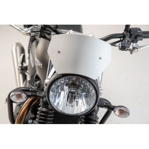 SW MOTECH VĚTRNÝ ŠTÍTEK STŘÍBRNÝ TRIUMPH STREET TWIN 900 (18-).