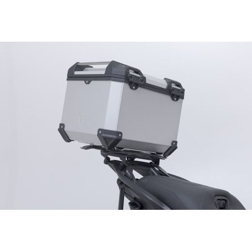 SW MOTECH TRAX ADV TOPCASE SYSTEM SILVER. DUCATI MULTISTRADA V4 MODELS (20-).