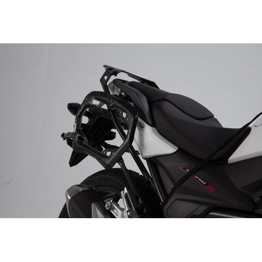 SW MOTECH DUSC HARD CASE SYSTEM BLACK. 33/33L. HONDA NC750X/XD, NC750S/SD.