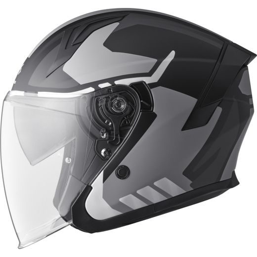 OTEVŘENÁ HELMA GMS VECTUS ZG11601 ČERNO-ŠEDÁ S