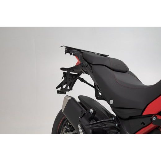 SW MOTECH PRO BOČNÍ NOSIČE ČERNÉ. DUCATI MULTISTRADA 1200/1260 (-16) / 950 /S(15-), V2/ V2 S (21-24)