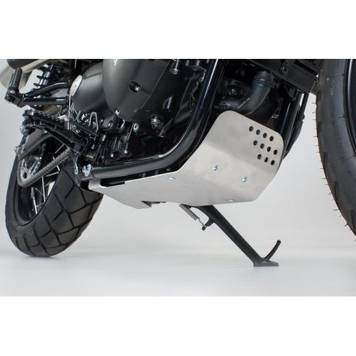 SW MOTECH STŘÍBRNÝ KRYT MOTORU. BONNEV.T120,STREET TWIN/SCR, THRUXTON1200.