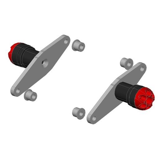 PROTEKTORY NA RÁM SLIDER - APRILIA TUONO V4R 1000CCM ´09-15